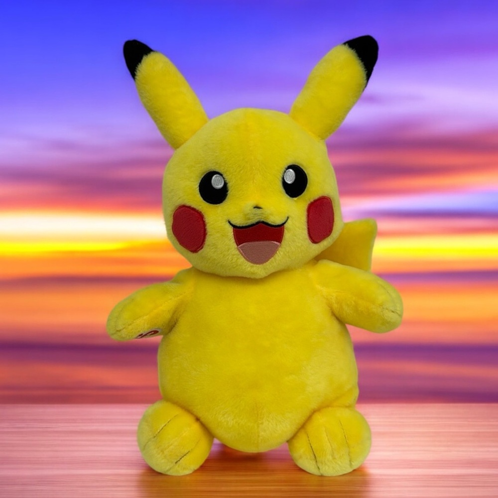 Pokemon Pikachu 2017 Build-A-Bear Workshop Nintendo Plush Stuffed Toy 17" EUC